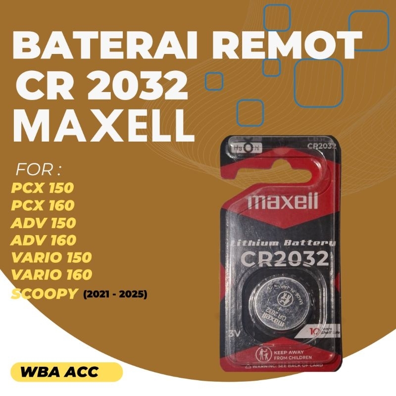 Baterai remot motor Scoopy 2019 keatas