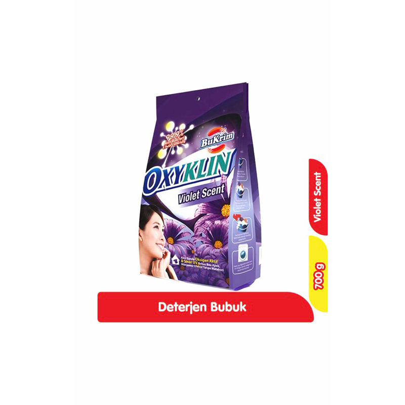 Bukrim Oxyklin detergen bubuk violet 700g