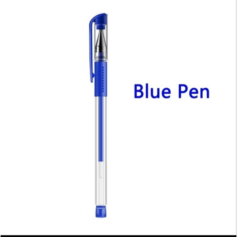 

pena gel hitam dan biru isi perlusin