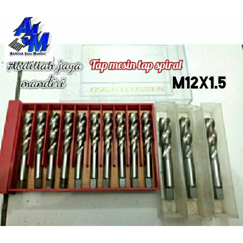 Tap mesin. Tap spiral. Tap lubang baut oli honda. Tap baut17. M12x1.5