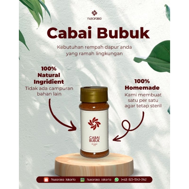 

Nusarasa Cabai Bubuk 50 gram