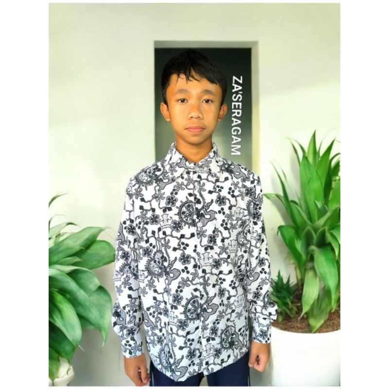 BATIK SMA NEGERI/BATIK SMA NASIONAL/BATIK SERAGAM SEKOLAH/MOTIF BUNGA SURI