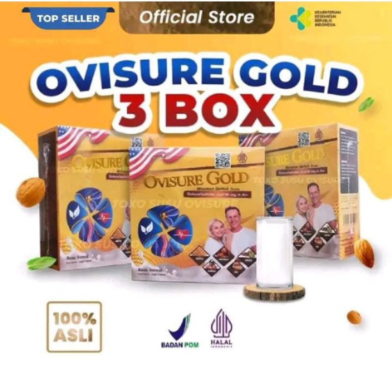 

PAKET 3BOX OVISURE GOLD SUSU ORIGINAL USA BPOM SUSU UNTUK NYERI SENDI DAN TULANG