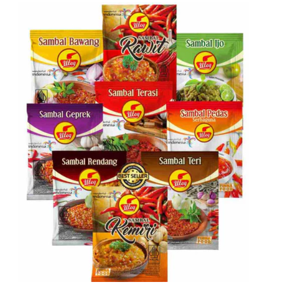

Finna Sambal Uleg isi 10 Sachet Terasi dan Pedas Rasa Lengkap