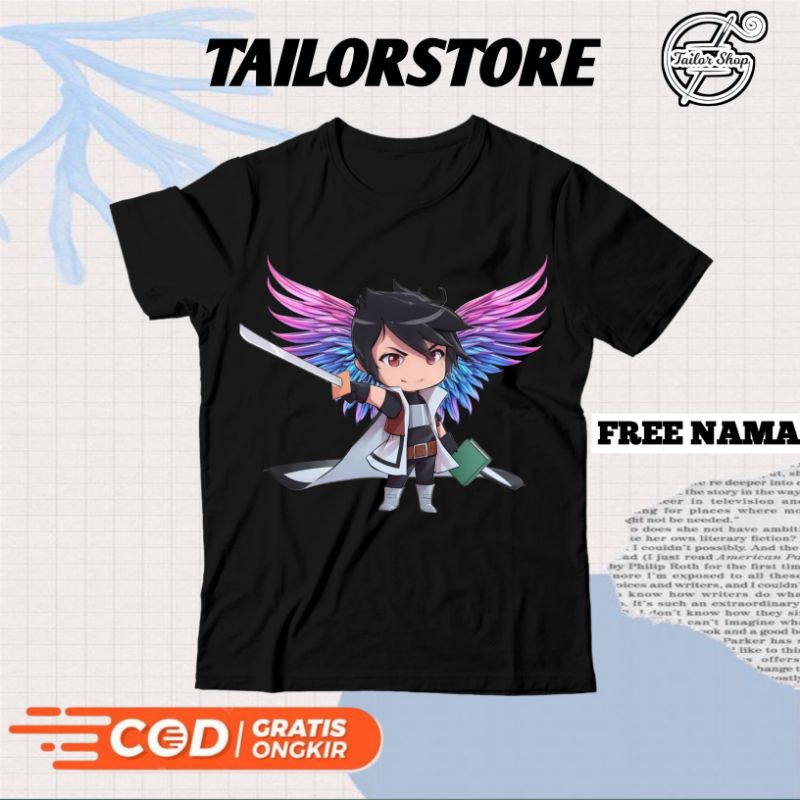 (BISA COD) Kaos Anak AZURA SURYA / Baju Atasan Karakter AZUYA SURYA YOUTUBER Anak Laki-Laki / T-shir