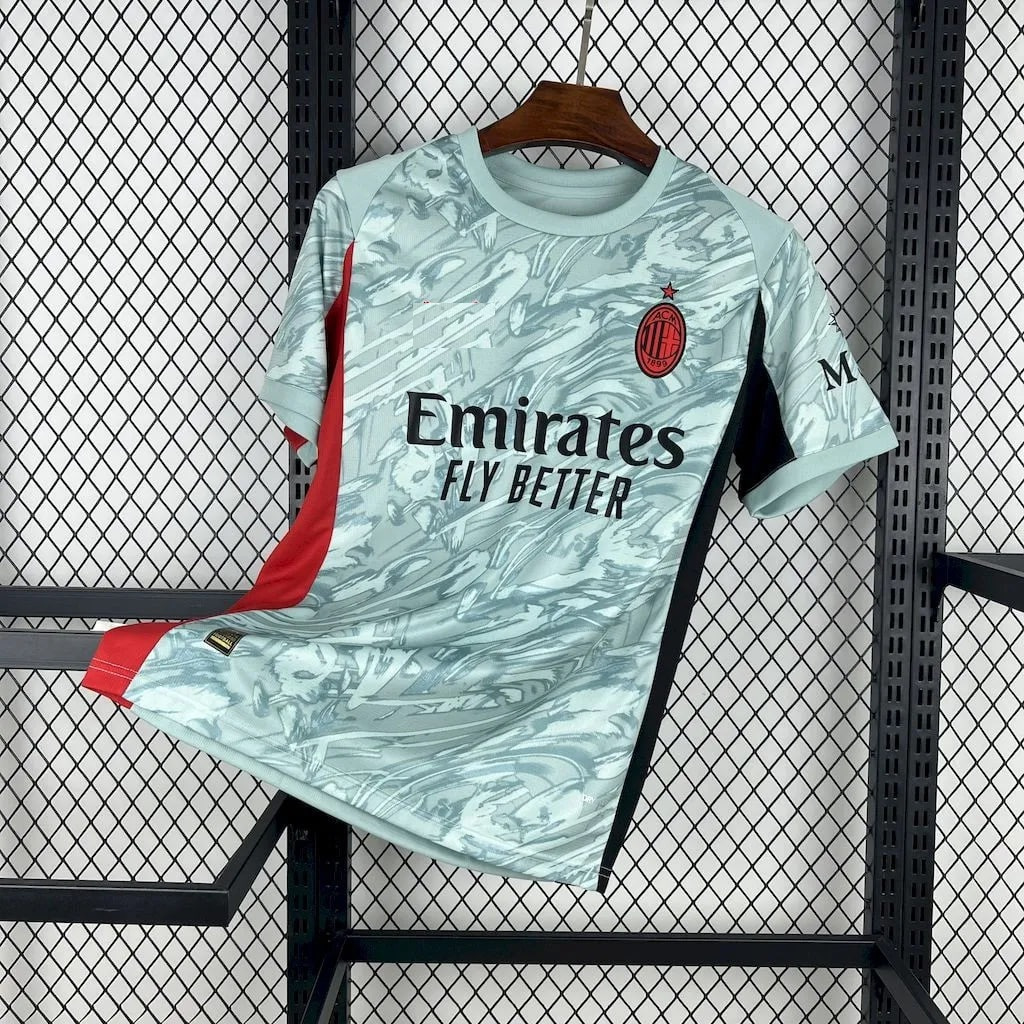 [Fans Issue] Premium Jersey Bola Dewasa _Ac__Milan_n_ Goal Keeper GK abu 2025/2026 Season 25 26 terb