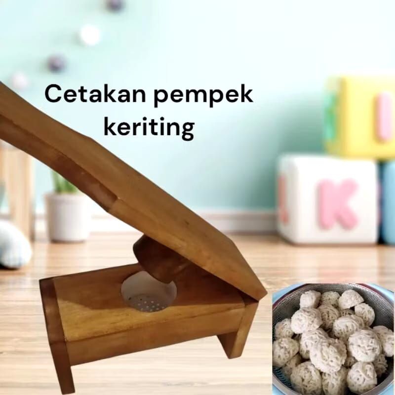 Cetakan Pempek keriting/ Cetakan putu Mayang/ Cetakan Petulo Bahan kayu
