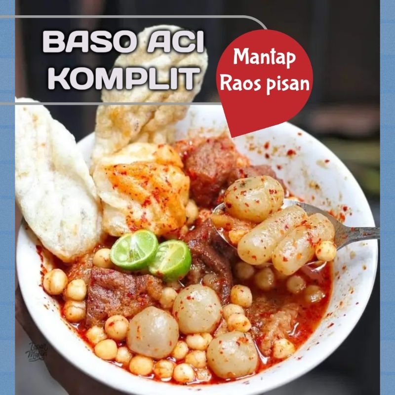 

Baso aci komplit bumbu +sambal |Boci instan