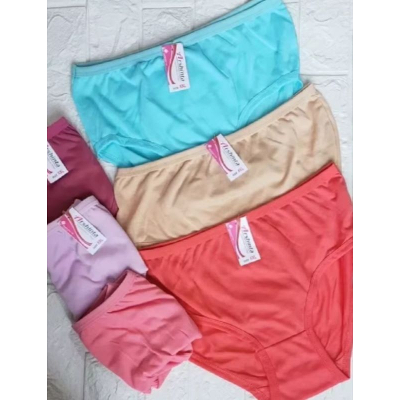 CD AFI Celana Dalam Polos wanita Paket 6 Pcs