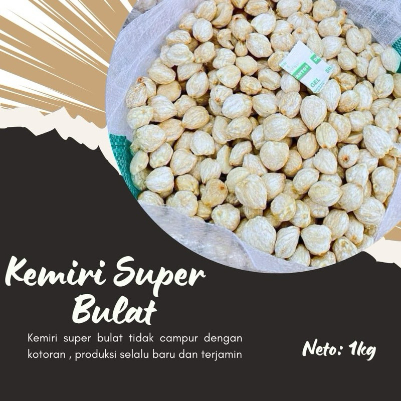 

kemiri bulat super kemasan 1kg