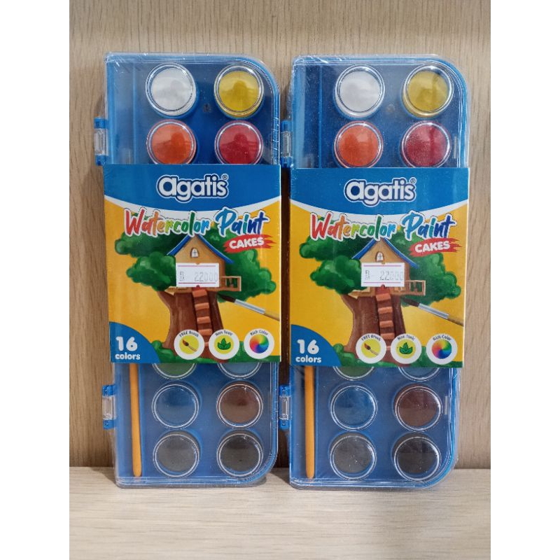 

(1PCS) WATERCOLOUR PAINT CAKE 16W AGATIS