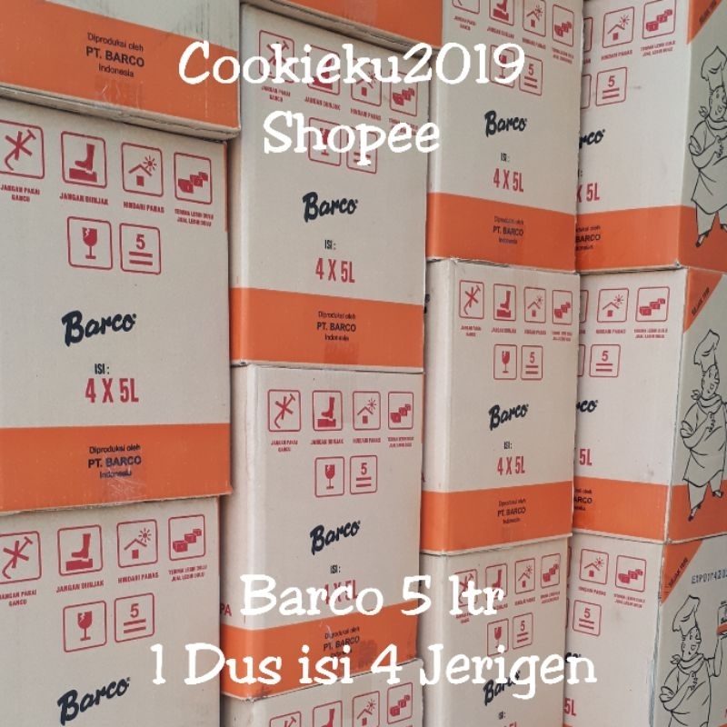 

Minyak Kelapa Barco 5ltr 1 dus 4 jerigen