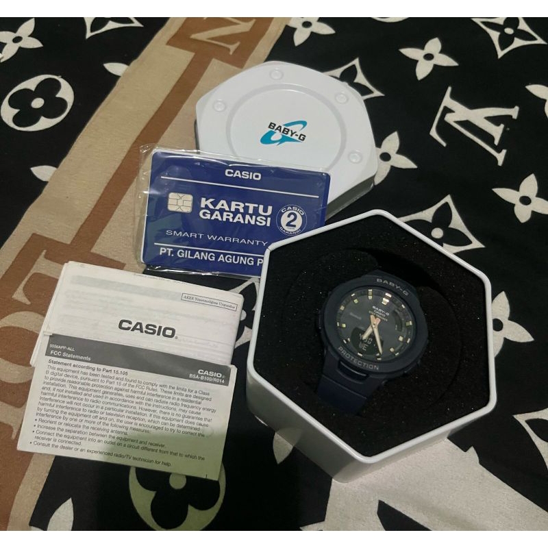 Jam Tangan Casio Preloved Baby G ladies analog dial Blue resin