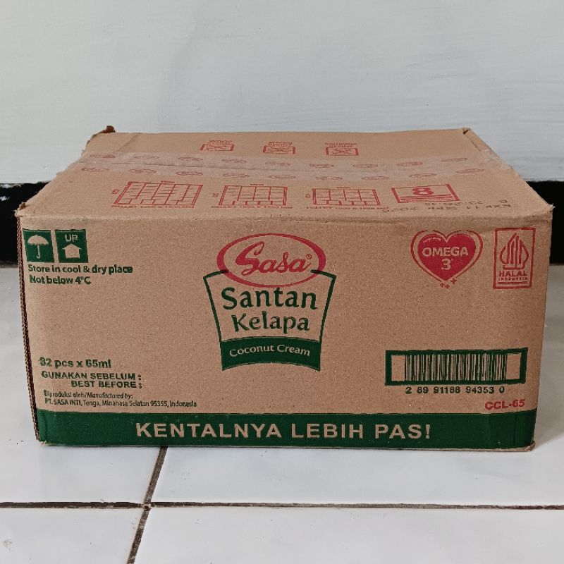 

Sasa Santan Kelapa 65ml Kemasan 1 Dus isi 32pcs
