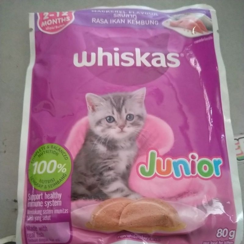 

whiskas junior pouch rasa mackerel