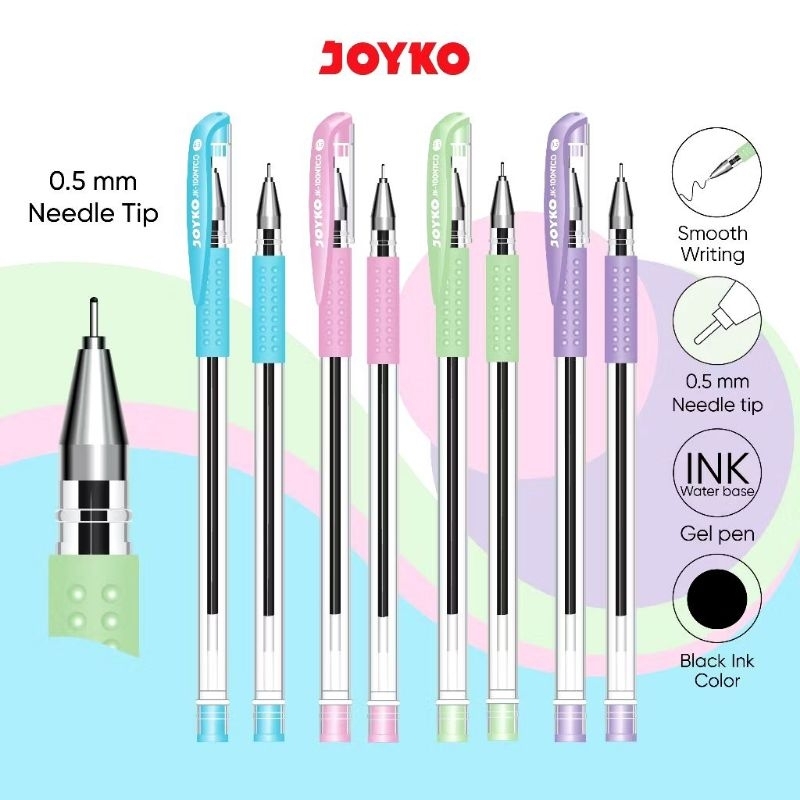 

Gel Pen Pulpen Pena Jel Joyko JK-100NTCO 0.5mm perpcs