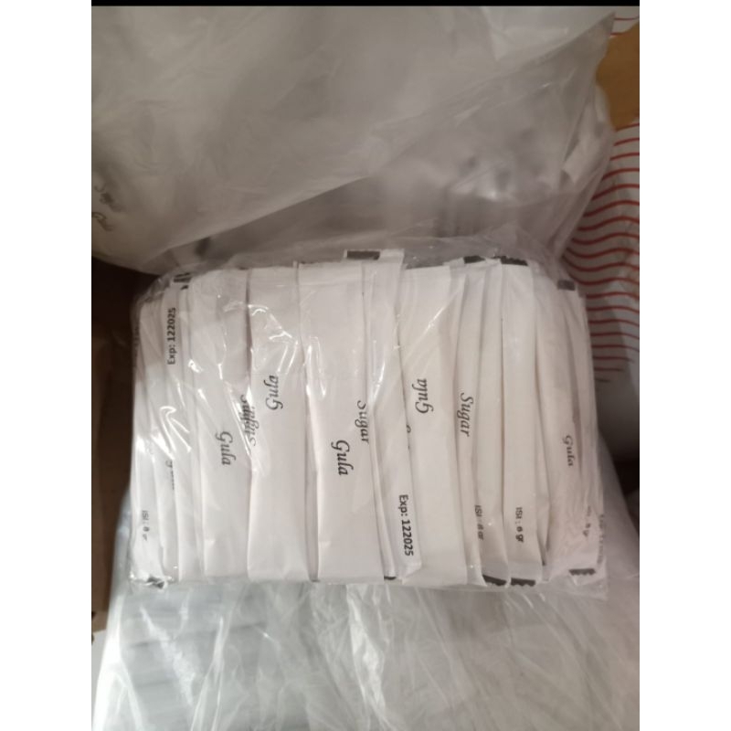 

Gula Pasir Putih / White Sugar stick 8 gr 125pcs