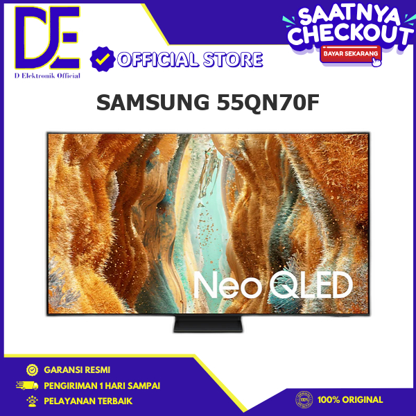 SAMSUNG 55QN70F SMART GOOGLE TV 55 INCH NEO QLED 4K UHD W/ MOTION XCELERATOR 144HZ 55QN70F