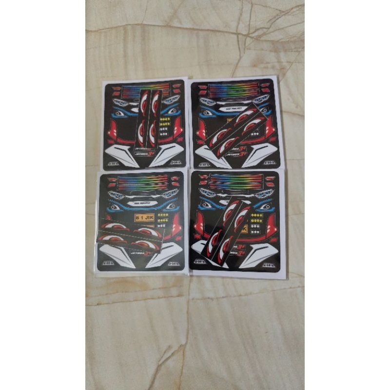 stiker headlamp miniatur jetbus 3