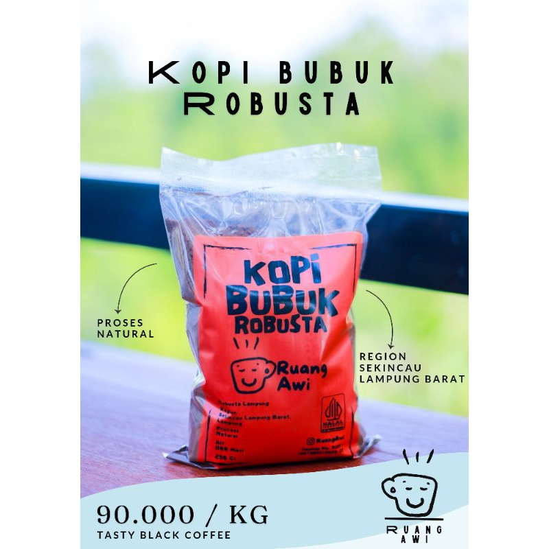 

Kopi Bubuk Robusta Asli Lampung