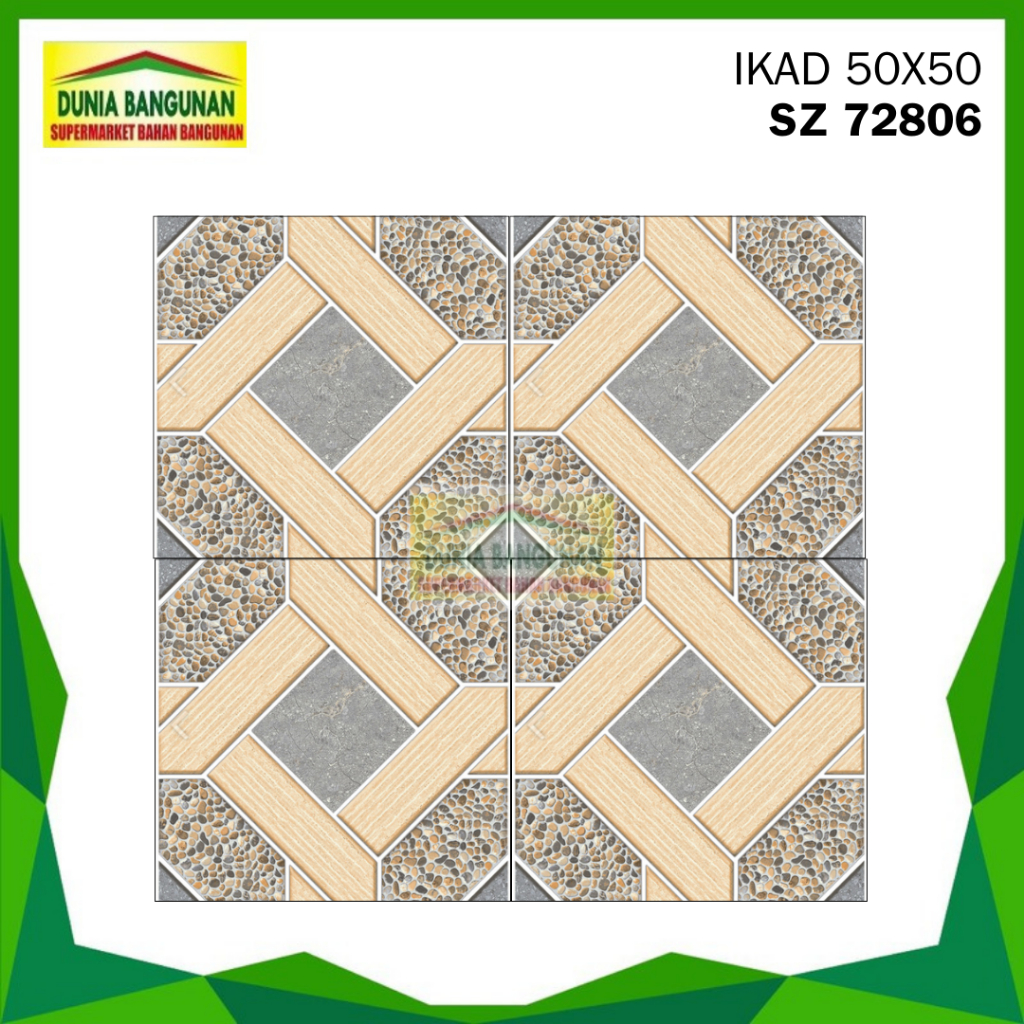 Keramik 50x50 Lantai IKAD 72086 Keramik Kasar / Keramik Lantai Garasi / Keramik Teras / Keramik Lant