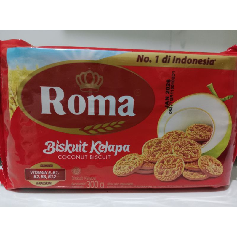 

Roma Biskuit Kelapa Kemasan 300 Gram