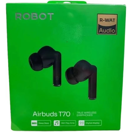 ROBOT Wireless Earphone Airbuds T70 Original TWS Deep Bluetooth Earbuds Headphones tws full bass