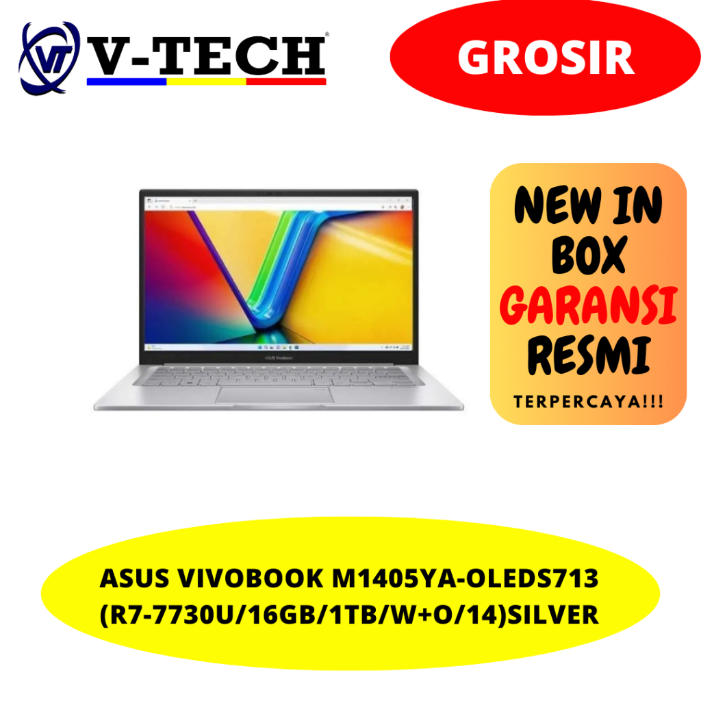 ASUS VIVOBOOK M1405YA-OLEDS713(R7-7730U/16GB/1TB/W+O/14)SILVER