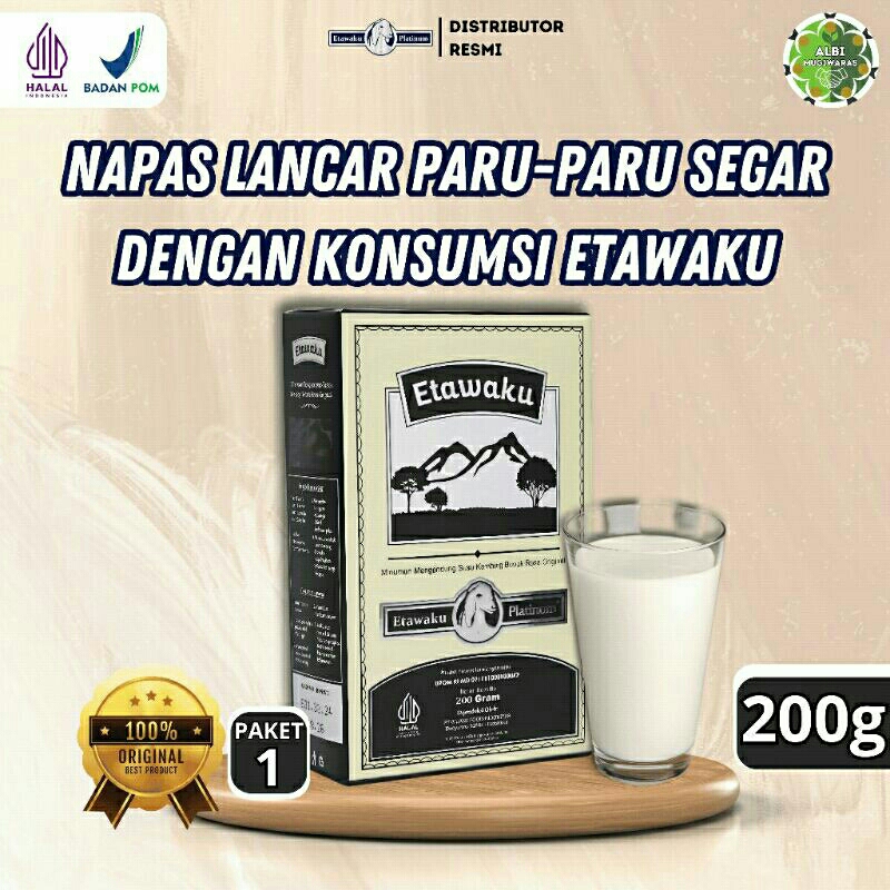 

ETAWAKU - Napas Lancar Paru Paru Segar 100% Ampuh Susu Herbal Alami Anti Asma Anti Batuk