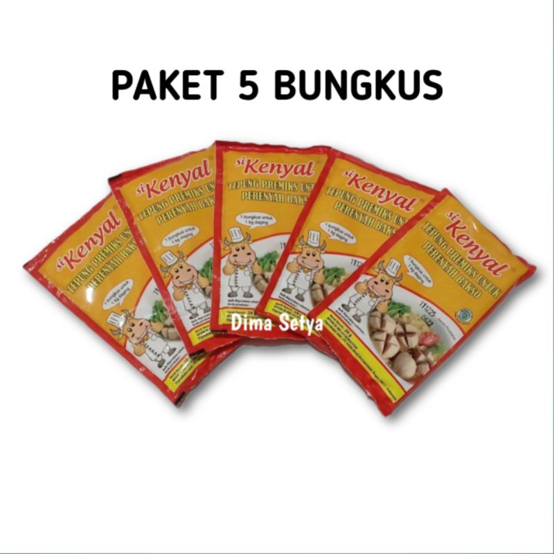 

SiKenyal tepung perenyah bakso 20 gram ( 5pcs )