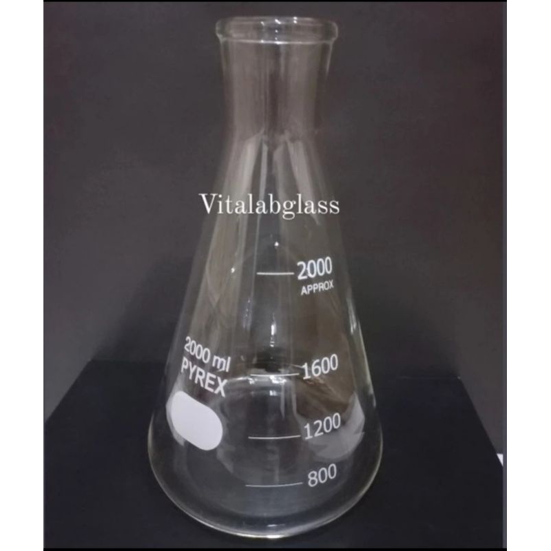 erlenmeyer 2000 ml pyrex