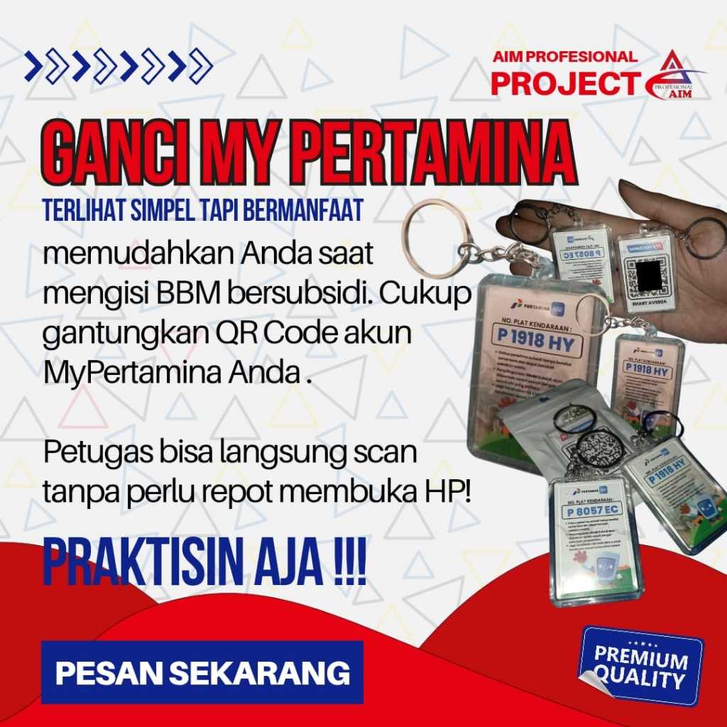 Gantungan Kunci Akrilik Qr Code MyPertamina