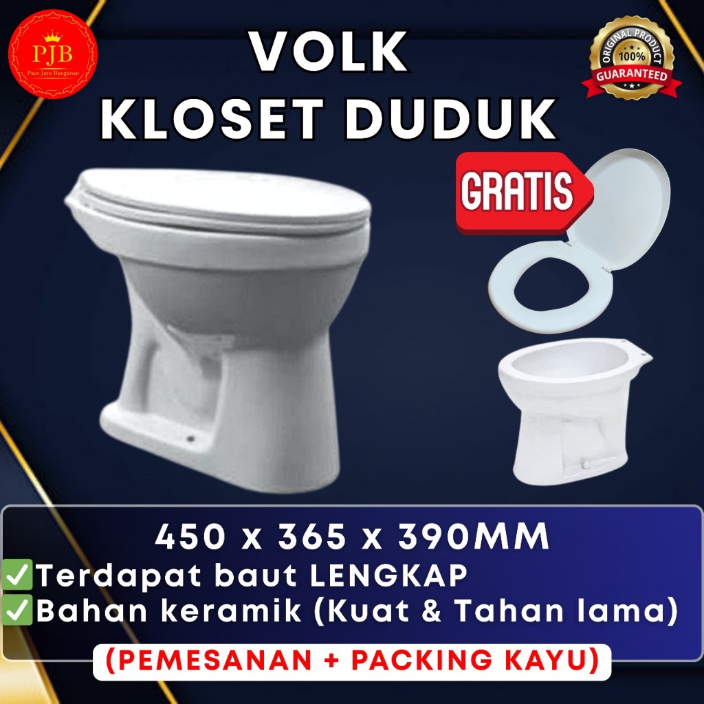 Kloset Siram / Toilet Duduk Manual VOLK