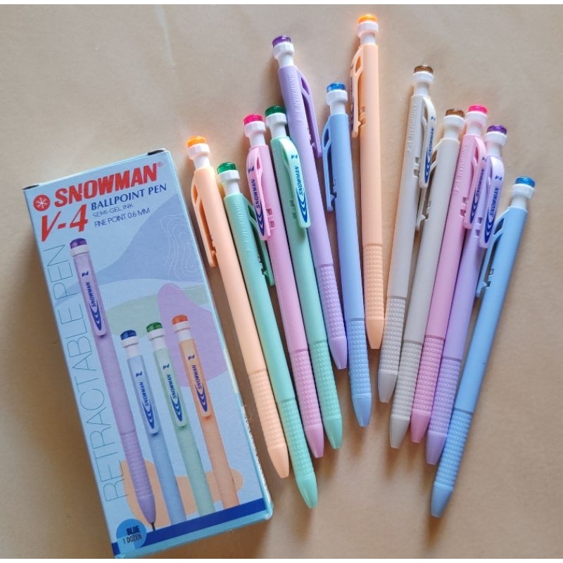 

PULPEN MURAH MERIAH SNOWMAN WARNA PASTEL (1PCS) I PROMO AMBYARRRRR SALEEEEEE