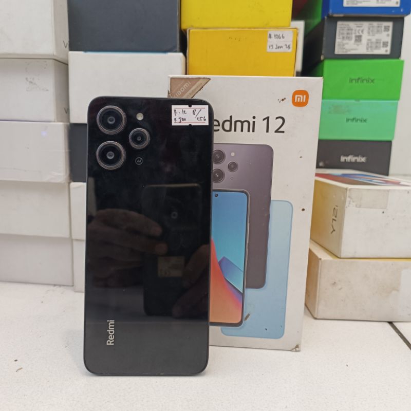XIAOMI REDMI 12 RAM RAM 16*/256GB Fullset HP Second Murah Berkualitas dan Bergaransi