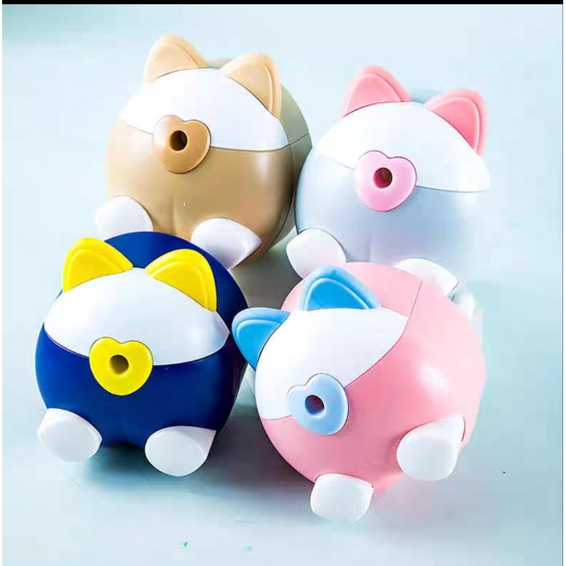 

Serutan pencil putar shiba inu/rautan pensil shiba inu/sharpener pensil motif kelinci/ongotan pensil putar/serutan lucu