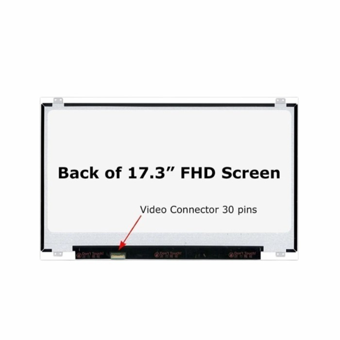 Layar LCD LED Laptop MSI GE72 6QF GE72 2QF Apache Pro 17.3 Inch Slim Full HD (1920*1080)