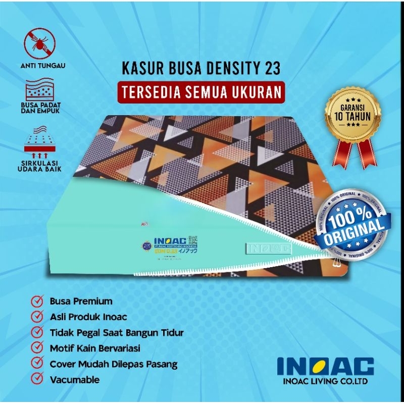 Kasur Busa Inoac Asli dan Awet Tidak Kempes NO.1 (200×180) Bergaransi 10 Tahun
