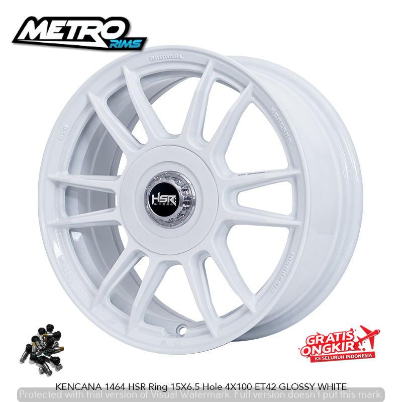 TERBARU VELG RACING SPORTY RING 15 MOBIL AGYA AYLA MIRAGE DATSUN LATIO VELK HSR KENCANA R15X65 WHITE