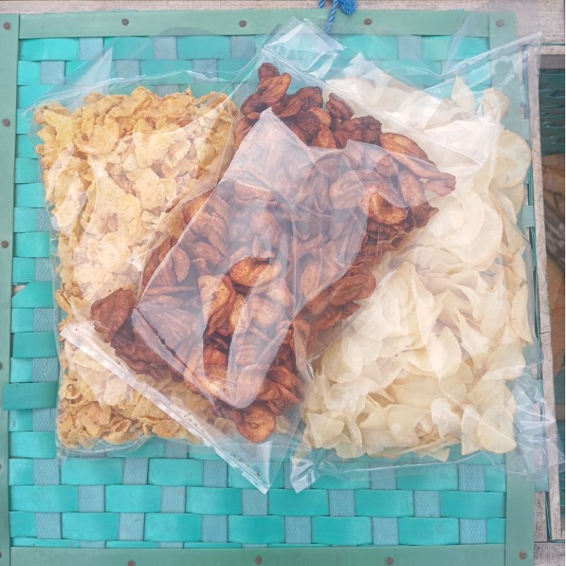 

tebus murah sale pisang, singkong asin dn emping jagung 750g