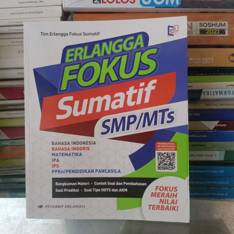 Erlangga FOKUS Sumatif SMP Kelas 9 IX Kurikulum Merdeka Penerbit Erlangga