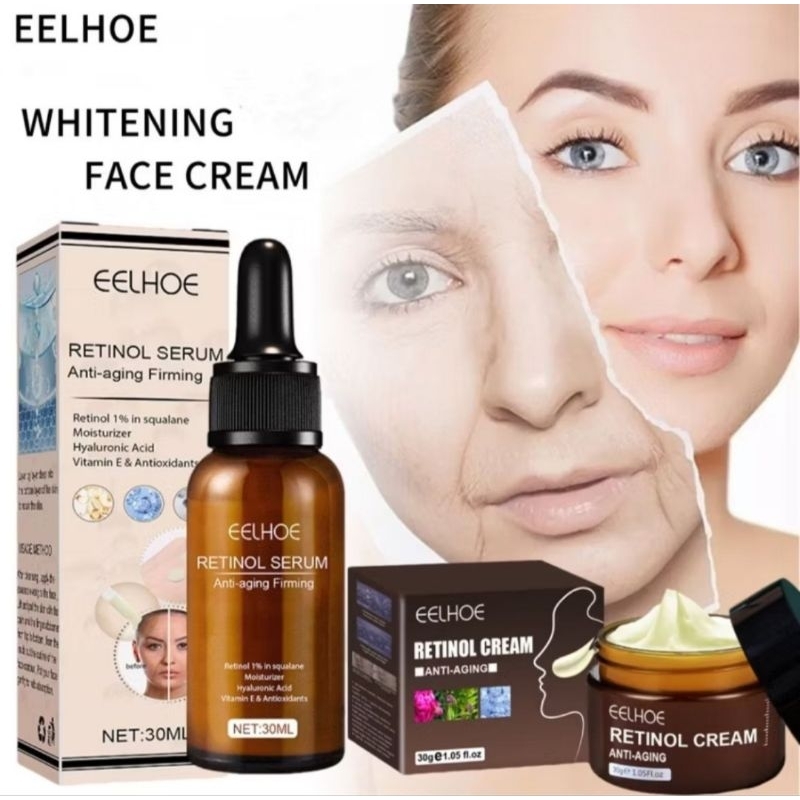 ￼EELHOE Set Retinol Cream Wajah 30g + Serum Wajah 30ml
