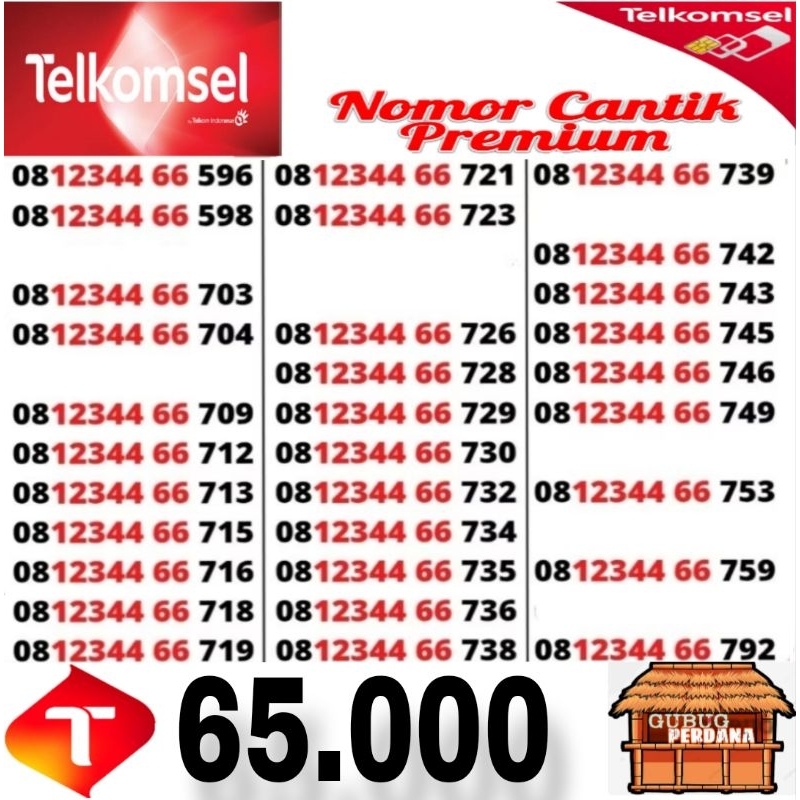 NOMOR CANTIK TELKOMSEL SIMPATI / NOMER TELKOMSEL CANTIK / KARTU PERDANA CANTIK TELKOMSEL