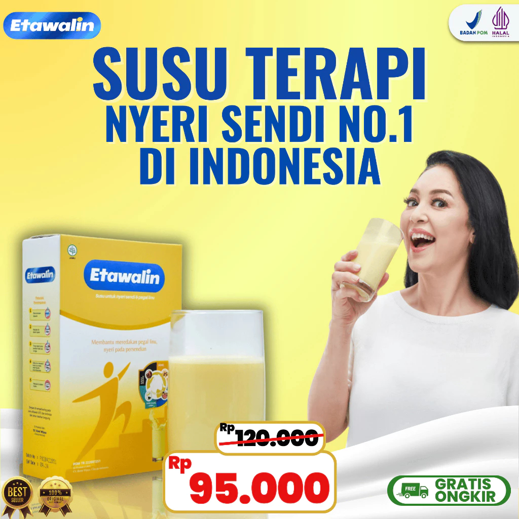 

[ 1 BOX ] Susu Etawalin Original Atasi Nyeri Sendi & Tulang Terlaris