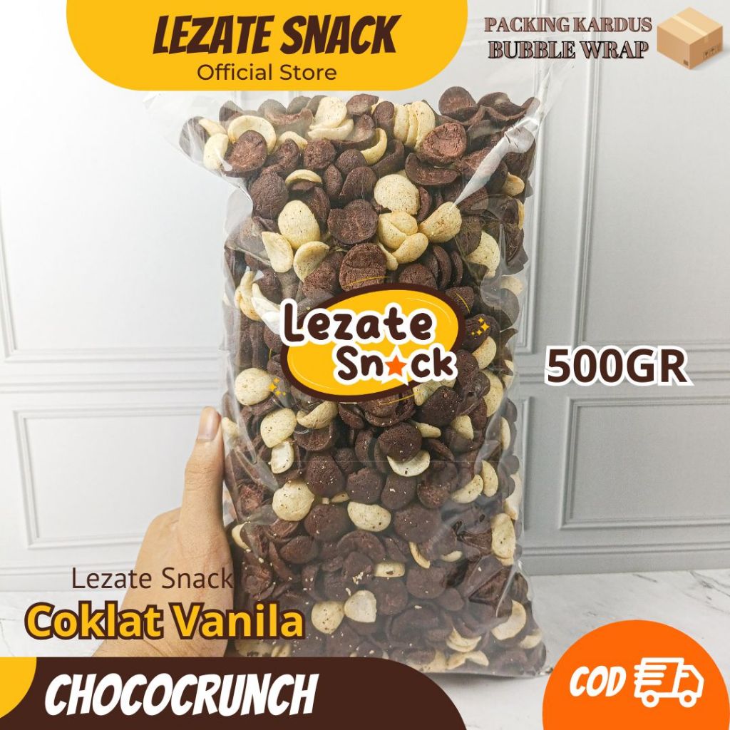 

Choco Crunch Hitam Putih 200gr / Koko Crunch / Coco Crunch Kiloan / Choco Chips Simba / Lezate Snack LEZATE SNACK