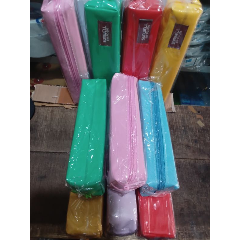 Kotak Pensil Tas Pensil Sreting Bahan Kain Banyak Pilihan warna