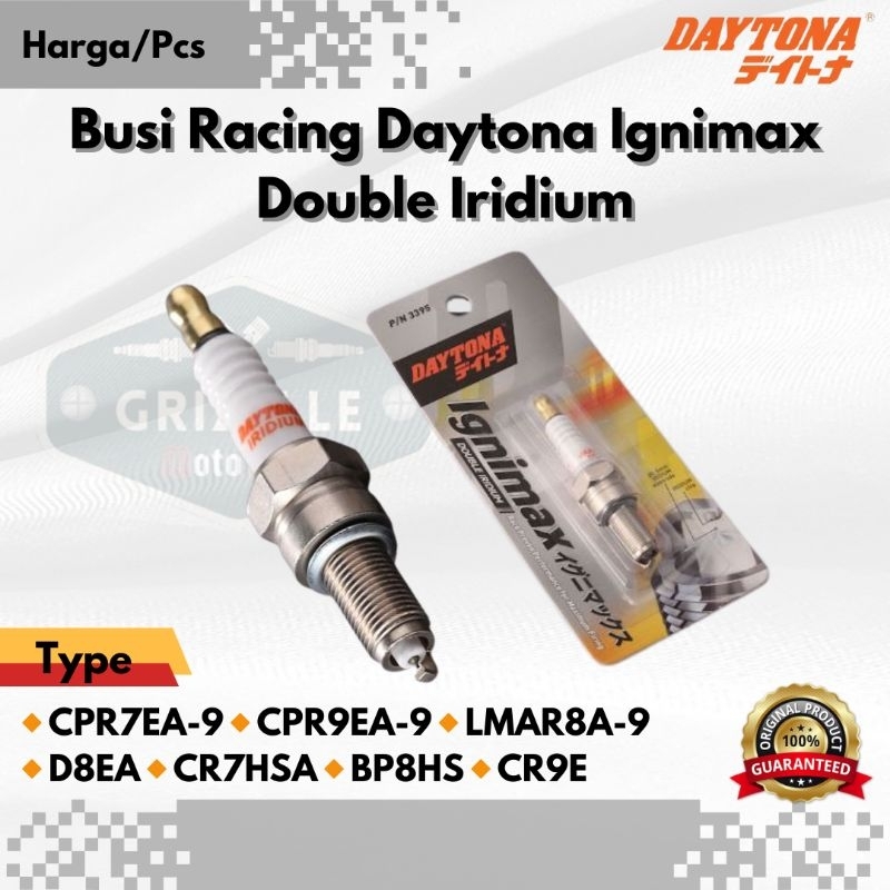 Daytona Busi Racing Double Iridium #CPR7EA-9 #CPR9EA-9 #LMAR8A-9 #D8EA #CR7HSA #BP7HS #CR9E Original