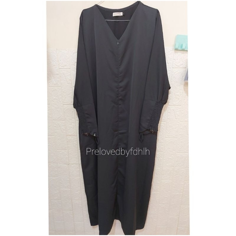 PL Nour Abaya by Auroraclo (Sister Brand Zaysaku) Dark Grey MURAH SALE