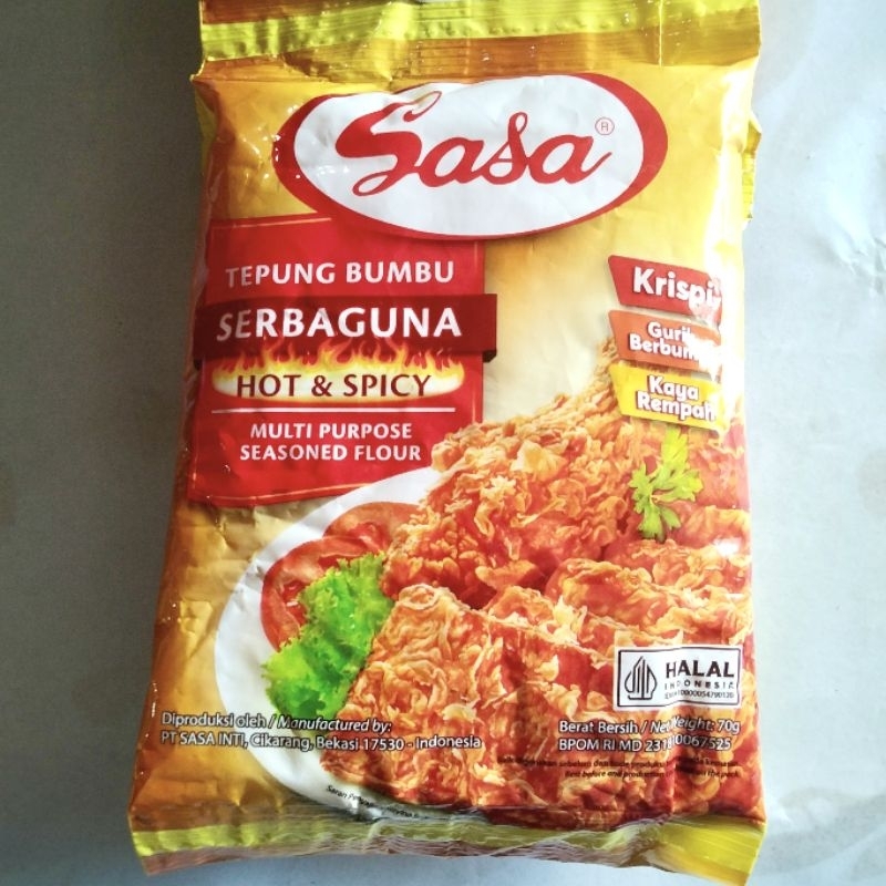 

(1renteng) SASA Tepung bumbu serbaguna Hot &Spicy 70gr