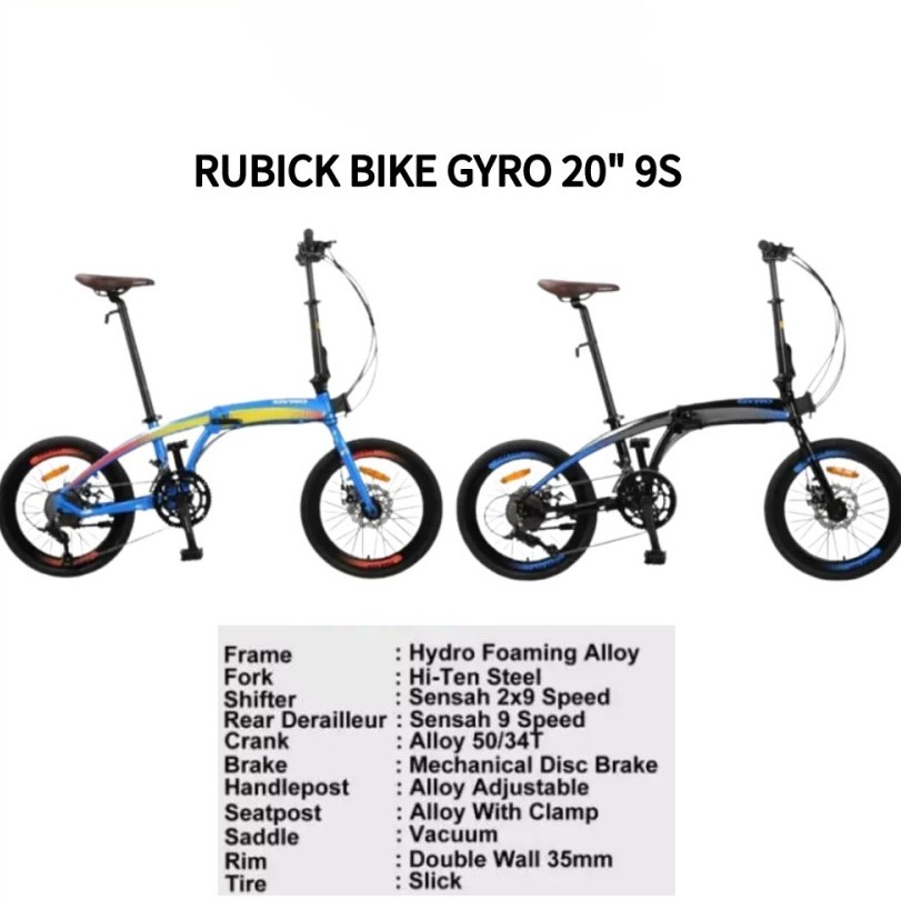 SEPEDA LIPAT RUBICK BIKE GYRO 20" 9S